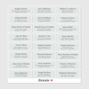 Autocollants étiquettes de adresse invités mariage