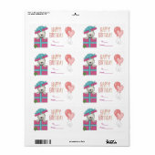 Autocollants Étiquettes étiquettes Grande taille (Feuille entière)