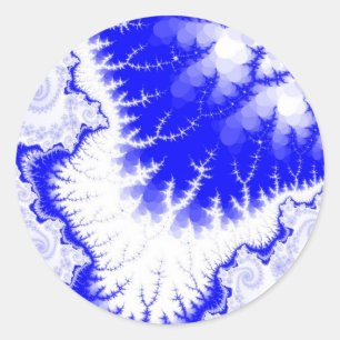Autocollants Étoile à Plumes Bleues