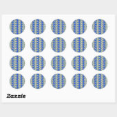autocollants étoile bleue (Feuille)
