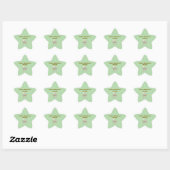 Autocollants étoile modifiables pour Baby Shower n (Feuille)