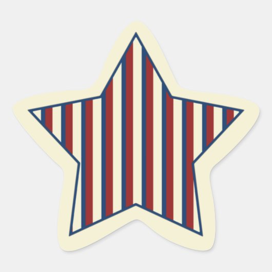 Autocollants étoile patriotique (Devant)