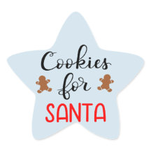 Autocollants étoile pour le Père Noël