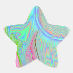 Autocollants étoile Psychedelic 2.0 (20 par feuill