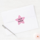 Autocollants Étoile Rose Auteur Local (Enveloppe)