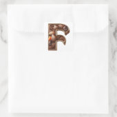 Autocollants F lettre de chocolat (Sac)