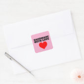 AUTOCOLLANTS FAITS À LA MAIN AVEC AMOUR (Enveloppe)