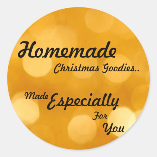 Autocollants faits maison de sucreries de Noël (Devant)