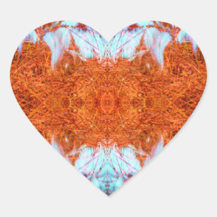 Autocollants faits sur commande de coeur