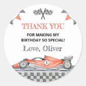 Autocollants Fast One Red Race 1er (Devant)