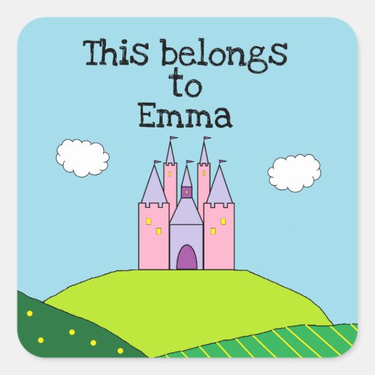 Autocollants "Fête de Princesse" (Devant)