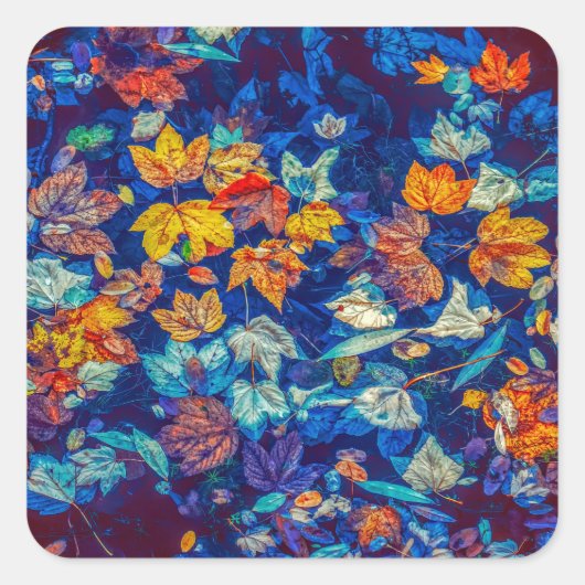 Autocollants feuilles abstraits (Devant)