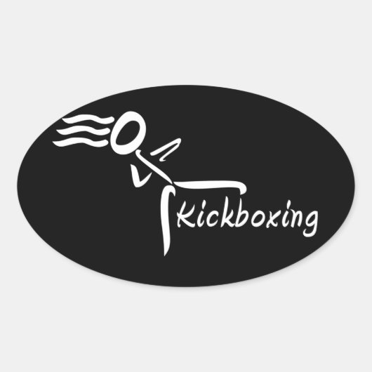 Autocollants fille Kickboxing (Devant)