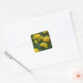Autocollants Fleur de Globe Jaune (Enveloppe)
