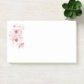 Autocollants Fleuris Rose Relax Post-It (Bureau)