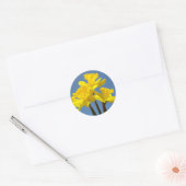 Autocollants Fleurs de Jonquille Jaune de Printemp (Enveloppe)