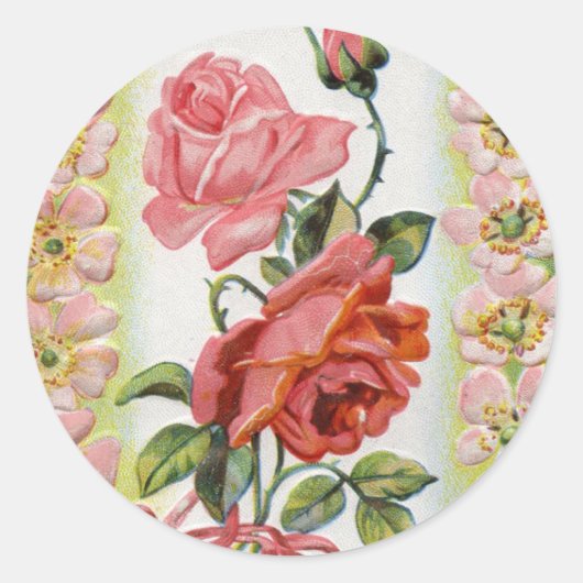 Autocollants Fleurs de Pâques Vintage (Devant)
