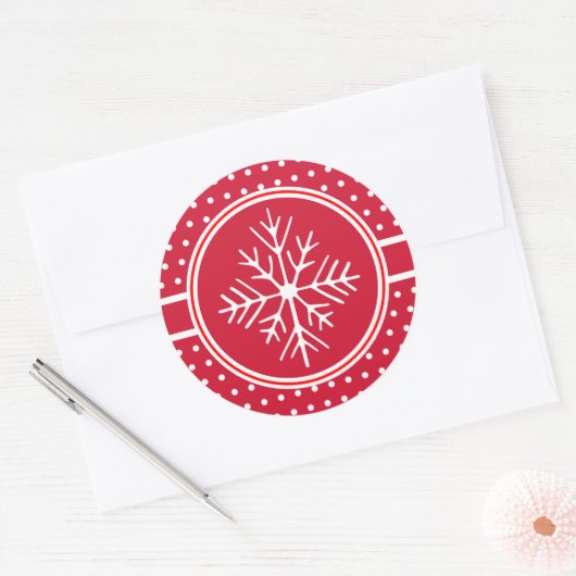 Autocollants Flocon de Neige (Enveloppe)