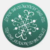 Autocollants flocon de neige vert Jolly (Devant)