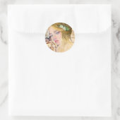 Autocollants Flora portrait fille (Sac)