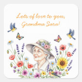 Autocollants Floraux de Grand-Mère (Devant)