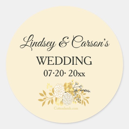 Autocollants floraux ensoleillés (Devant)