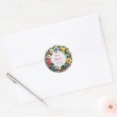Autocollants floraux mendhi faveur (Enveloppe)