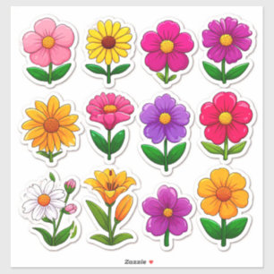 Autocollants Floraux pour Enfants & Artisanat Fleu