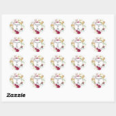 Autocollants floraux pour mariage (Feuille)