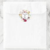 Autocollants floraux pour mariage (Sac)