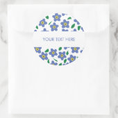 Autocollants Forget Me Not, Étiquettes Rondes (Sac)