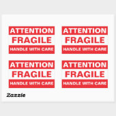 Autocollants Fragiles Attention en Gros (Manipuler (Feuille)
