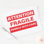 Autocollants Fragiles Attention en Gros (Manipuler (Enveloppe)