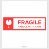 Autocollants Fragiles Manipuler avec Soin (Feuille)