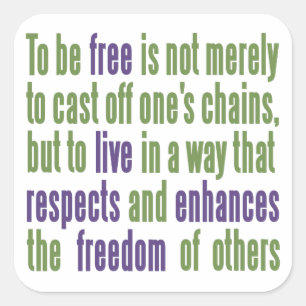 Autocollants Freedom Quote