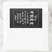 Autocollants Freedom Quote (Sac)