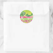 Autocollants Funky Green Pink Landscape (Sac)
