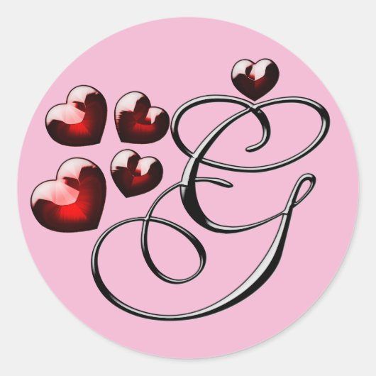 autocollants G initiaux monogramme (Devant)