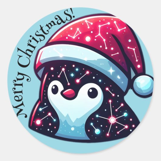Autocollants Galaxy Penguin | Thème spatial (Devant)