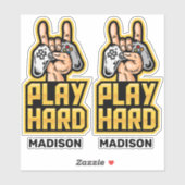 Autocollants Gamer (Feuille)