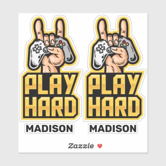 Autocollants Gamer (Feuille)