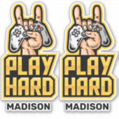 Autocollants Gamer (Devant)