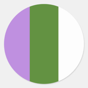 Autocollants Genderqueer - ronde