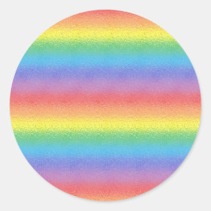 Autocollants givrés d'arc-en-ciel