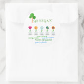 Autocollants Go Vegan (Sac)