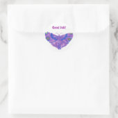 Autocollants "Good Job" avec papillon violet (Sac)