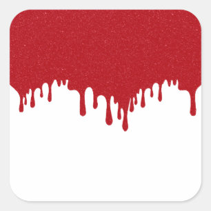 Autocollants goutte à goutte rouge tomate personna