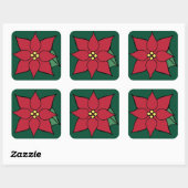 Autocollants Grande Poinsettia (Feuille)
