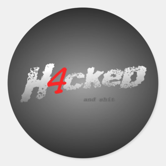 Autocollants H4cked (Devant)