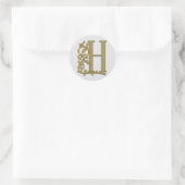 autocollants H initiaux monogramme (Sac)